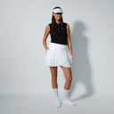 DS Himeji White Ruffle Skort 18"