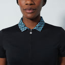 DS Valente Black Short Sleeve Polo Shirt