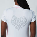 DS Bahia White Graphic Cap Sleeve Polo Shirt