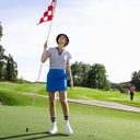 DS Itami Dark Navy Stripe Cap Sleeve Polo Shirt