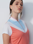 Torcy Coral Cap Sleeve Polo Shirt