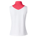Tisha White Sleeveless Polo Shirt
