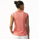 Anzio Coral Sleeveless Polo Shirt