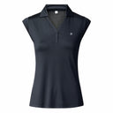 Anzio Navy Sleeveless Polo Shirt