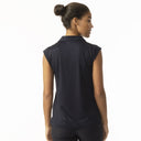 Anzio Navy Sleeveless Polo Shirt