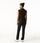 Anzio Black Sleeveless Polo Shirt