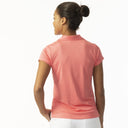 Anzio Coral Cap Sleeve Polo Shirt
