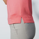 Anzio Coral Sleeveless Polo Shirt