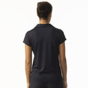 Anzio Navy Cap Sleeve Polo Shirt