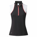 Maja Black Sleeveless Polo Shirt