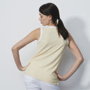 Massy Macaron Yellow Sleeveless Polo Shirt