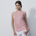 Terni Coral Sleeveless Polo Shirt