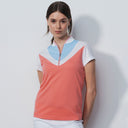 Torcy Coral Cap Sleeve Polo Shirt