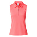 Peoria Coral Sleeveless Polo Shirt