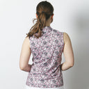 Ravenna Pink Animal Sleeveless Polo Shirt