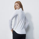 DS White Pebble Long Sleeve Half Neck Top