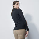 DS Golf Club Black Long Sleeve Half Neck Top