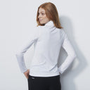 DS Golf Club White Long Sleeve Half Neck Top