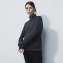 DS Plain Knit Rock Roll Neck Pullover