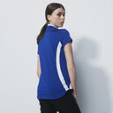 DS White Spectrum Blue Cap Sleeve Polo Shirt