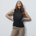 DS Golf Club Black Sleeveless Polo Shirt