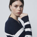 DS High Summer Navy White Stripe Pullover