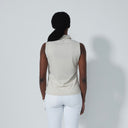 DS Peoria Raw Beige Sleeveless Polo Shirt