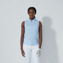 DS Peoria Light Blue Sleeveless Polo Shirt