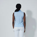 DS Peoria Light Blue Sleeveless Polo Shirt