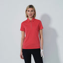 DS Peoria Intense Coral Short Sleeve Polo Shirt S25