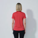 DS Peoria Intense Coral Short Sleeve Polo Shirt S25