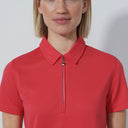 DS Peoria Intense Coral Short Sleeve Polo Shirt S25