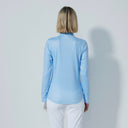 DS Light Blue Midlayer Half Neck Long Sleeve Top