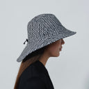 DS Flaine Diamond Black and White Print Rain Hat