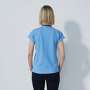DS Kim Sky Blue Cap Sleeve Polo Shirt