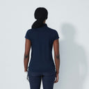 DS Kim Dark Navy Cap Sleeve Polo Shirt S25