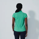 DS Kim Green Cap Sleeve Polo Shirt