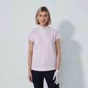 DS Kim Pink Cap Sleeve Polo Shirt