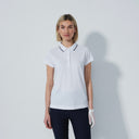 DS Candy White Cap Sleeve Polo Shirt S25