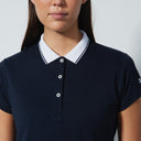 DS Candy Dark Navy Cap Sleeve Polo Shirt S25