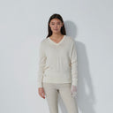 DS Boston Ivory V-Neck Sweater