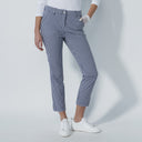 DS Navy and White Check Print Ankle Pants
