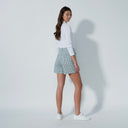 DS Khaki and White Check Print Shorts