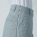 DS Khaki and White Check Print Ankle Pants