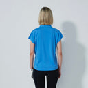 DS Bella Birdie Sky Blue Cap Sleeve Polo Shirt