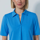 DS Bella Birdie Sky Blue Half Sleeve Polo Shirt