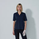 DS Bella Birdie Dark Navy Half Sleeve Polo Shirt