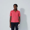 DS Bella Birdie Intense Coral Half Sleeve Polo Shirt