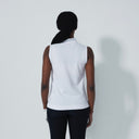 DS Kim White Sleeveless Polo Shirt