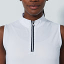 DS Kim White Sleeveless Polo Shirt